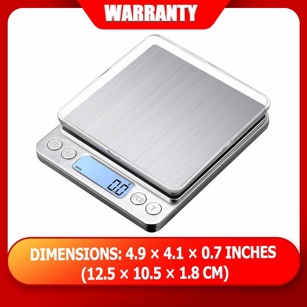 Digital Scale 3000g x 0.1g Jewelry Gold Silver Coin Gram Pocket Size Herb Grain