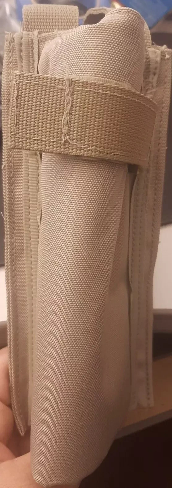 POINT BLANK OPEN TOP LARGE FLASHLIGHT POUCH MOLLE ATTACHMENT DESERT TAN PCHFL1C