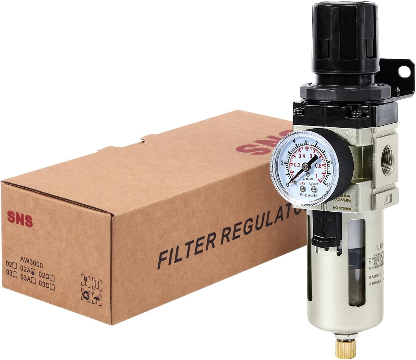 Professional Compressed Air Filter Regulator Combo - Compact & Reliable Design