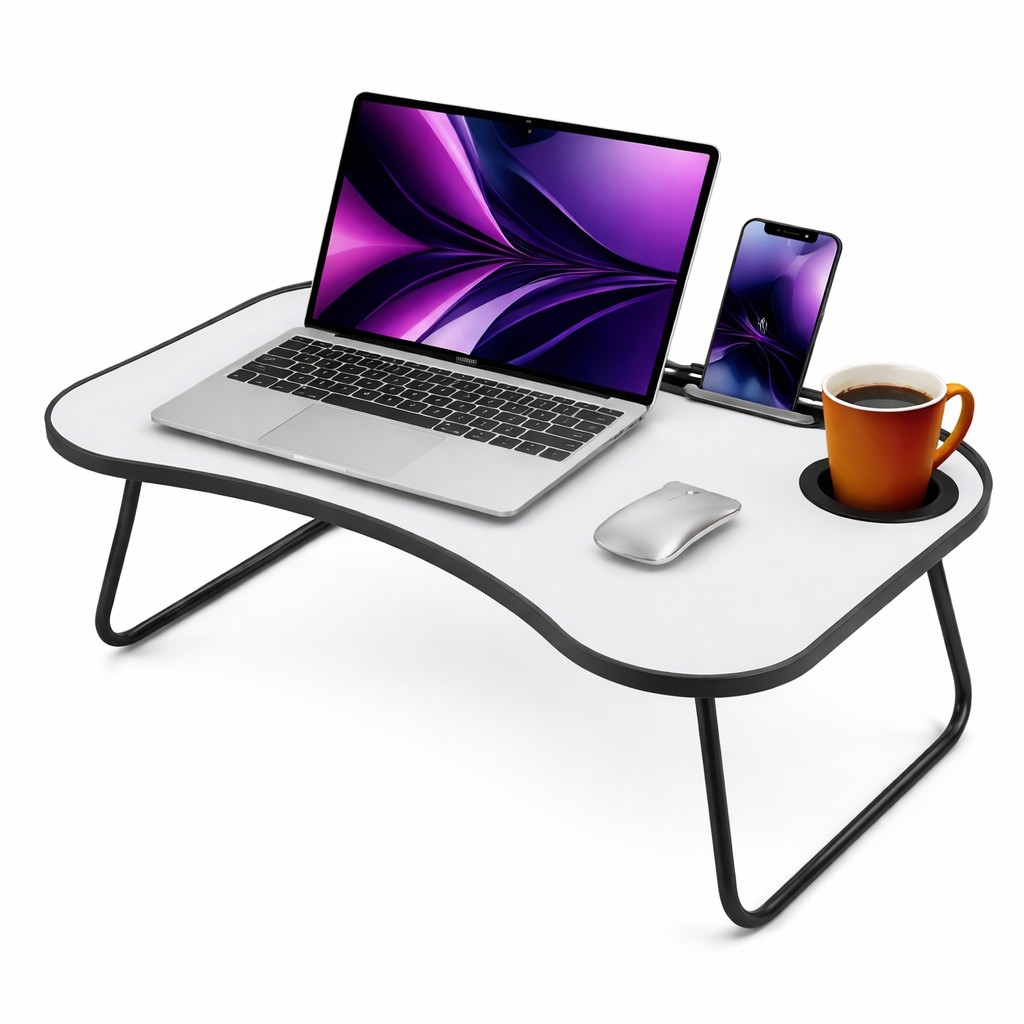 Adjustable Foldable Bed Desk, PC Notebook Laptop Sofa Stand, Tray Holder Table