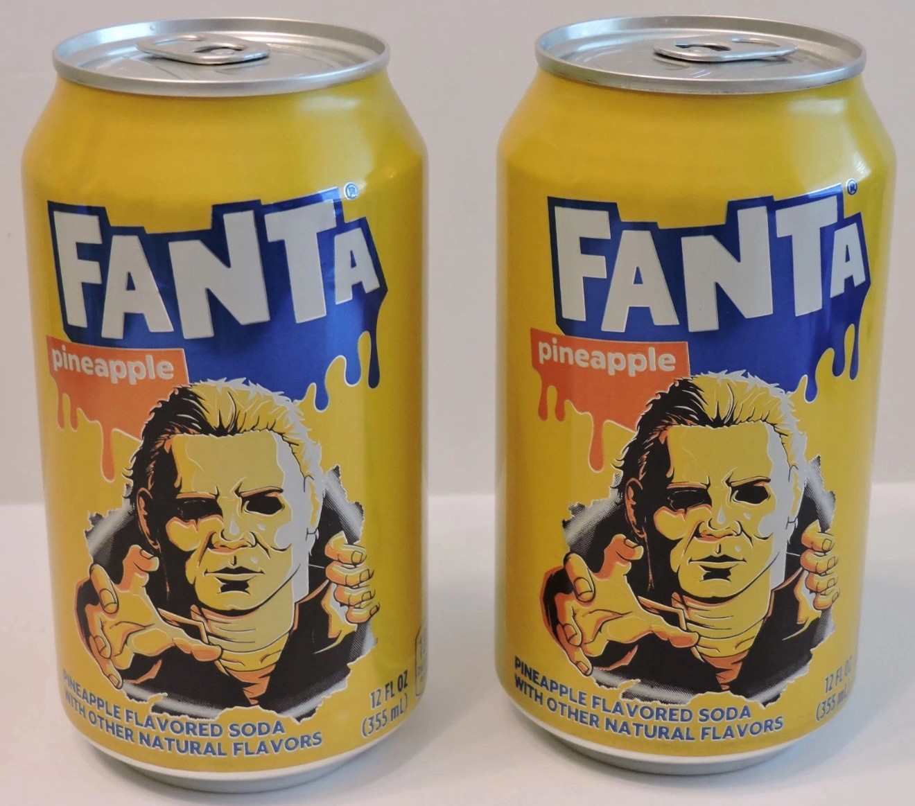 Fanta Halloween II (2025) 2 Full Cans Michael Myers Horror Movie Pineapple New
