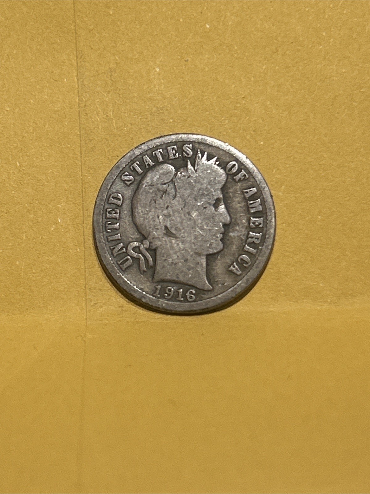 1916-S Barber Silver Dime 90% Silver San Francisco Mint Circulated