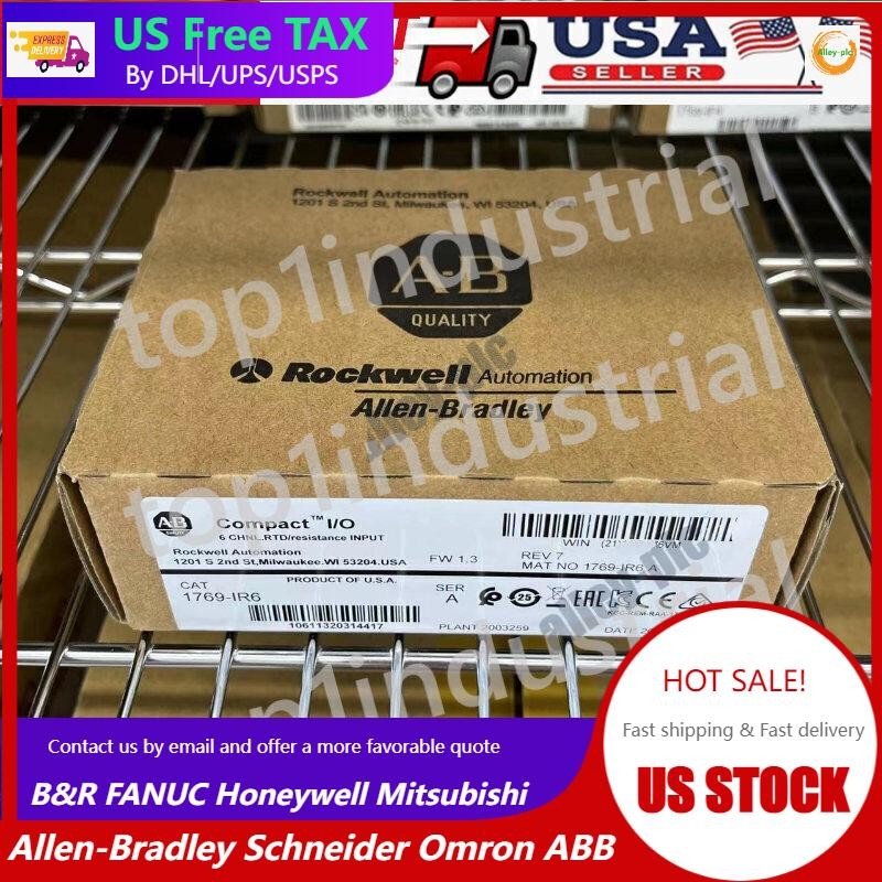 New Factory Sealed AB 1769-IR6 CompactLogix 6 Pt RTD Module 1769IR6 US Free Tax