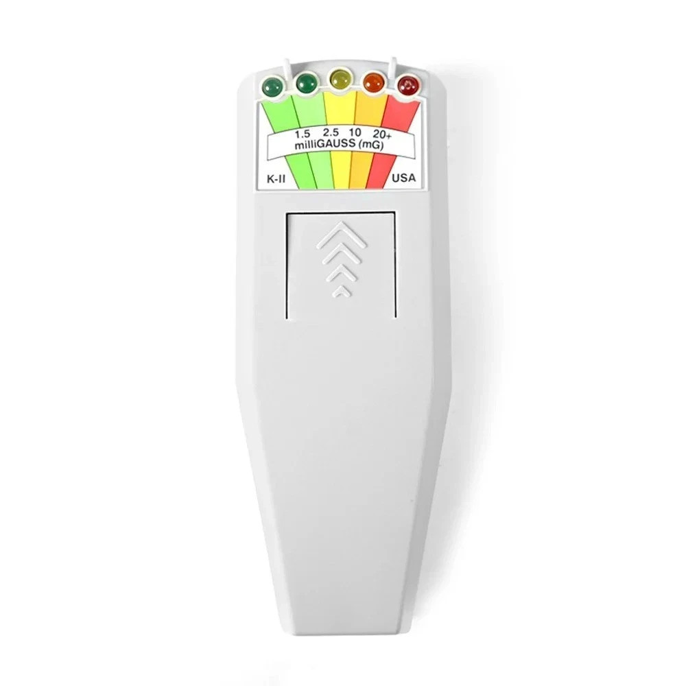 Portable EMF Magnetic Field Detector Electromagnetic Meter LED Indicator Black