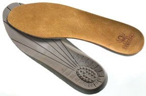 Shock-Absorbing and Wicking Leather Insole, UK Size 10 - 2 Pair RDB-INSOLE10