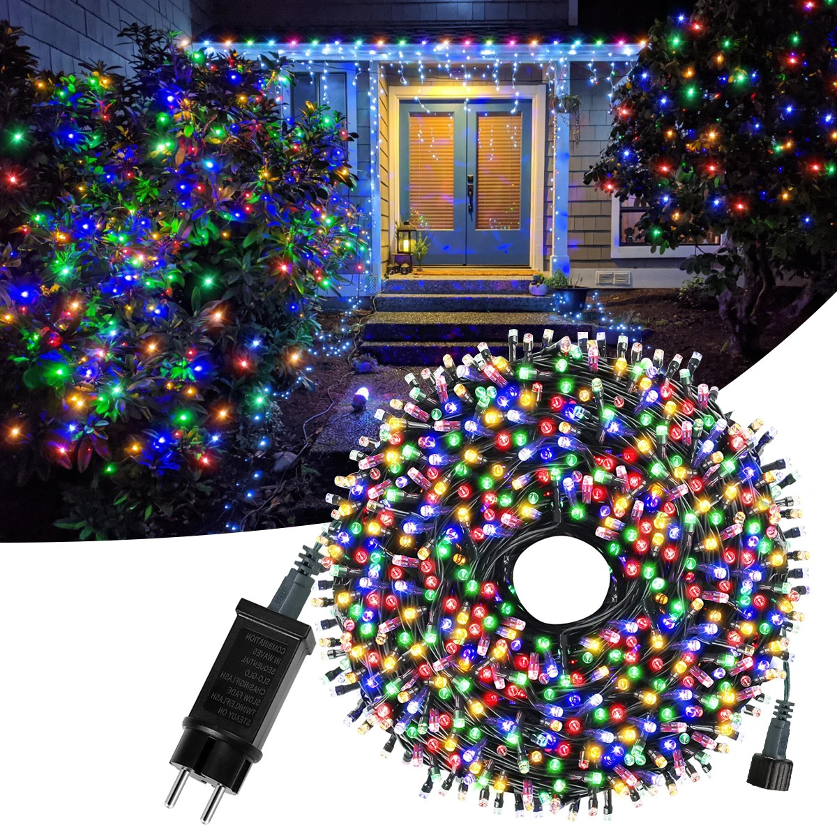 Outdoor Garden LED String Light Christmas Fairy Lights Waterproof Garland Lamp F