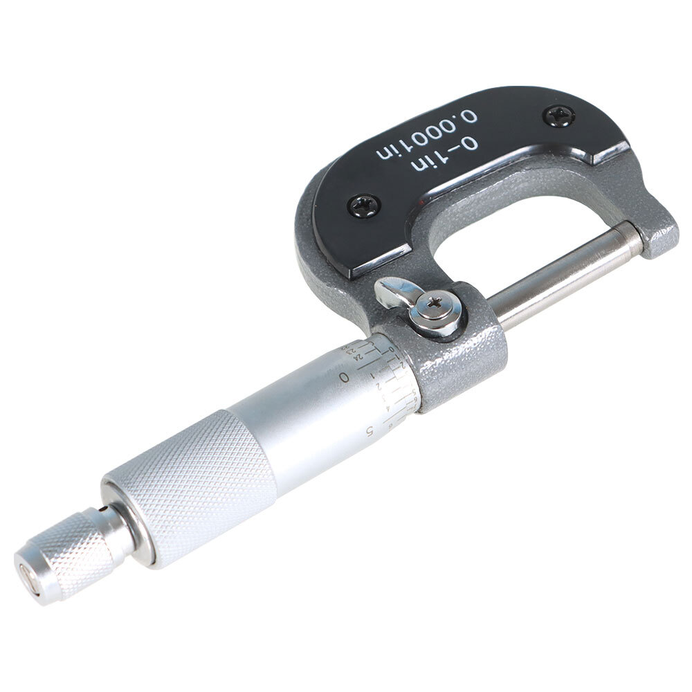 0-1" Precision Outside Micrometer 0.0001" Carbide Tipped, Standard
