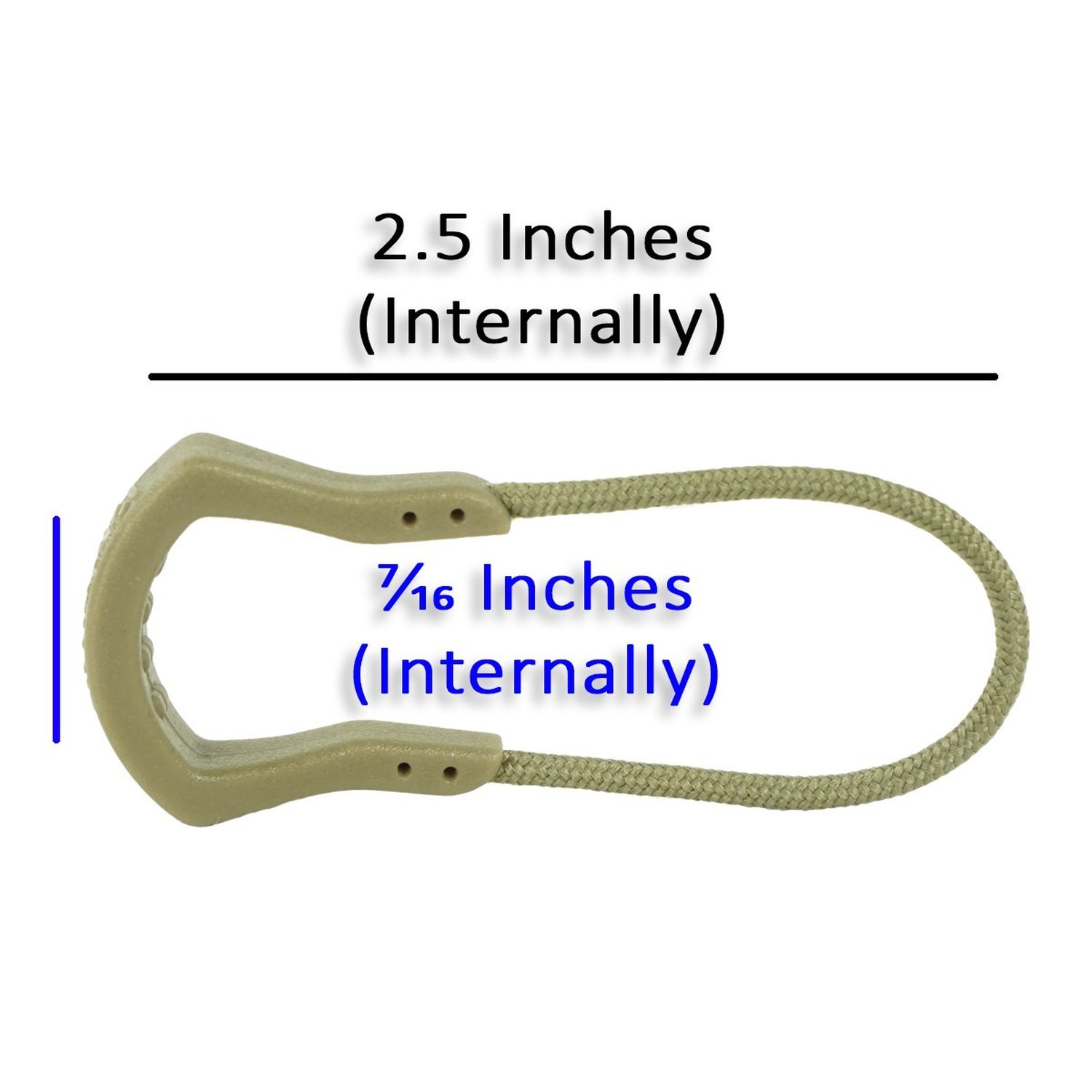 Spartan Zipper PULLS (6 Pack) (Coyote Tan) Coyote Tan