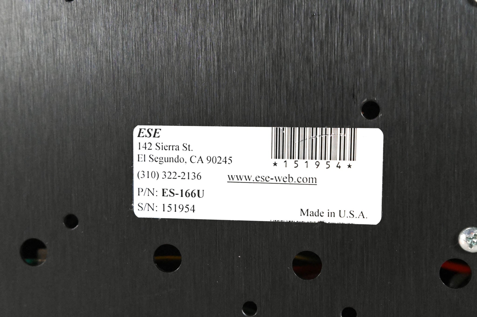 ESE ES-166U Time Code Display with 1" Amber LED Displays CG00Z1U