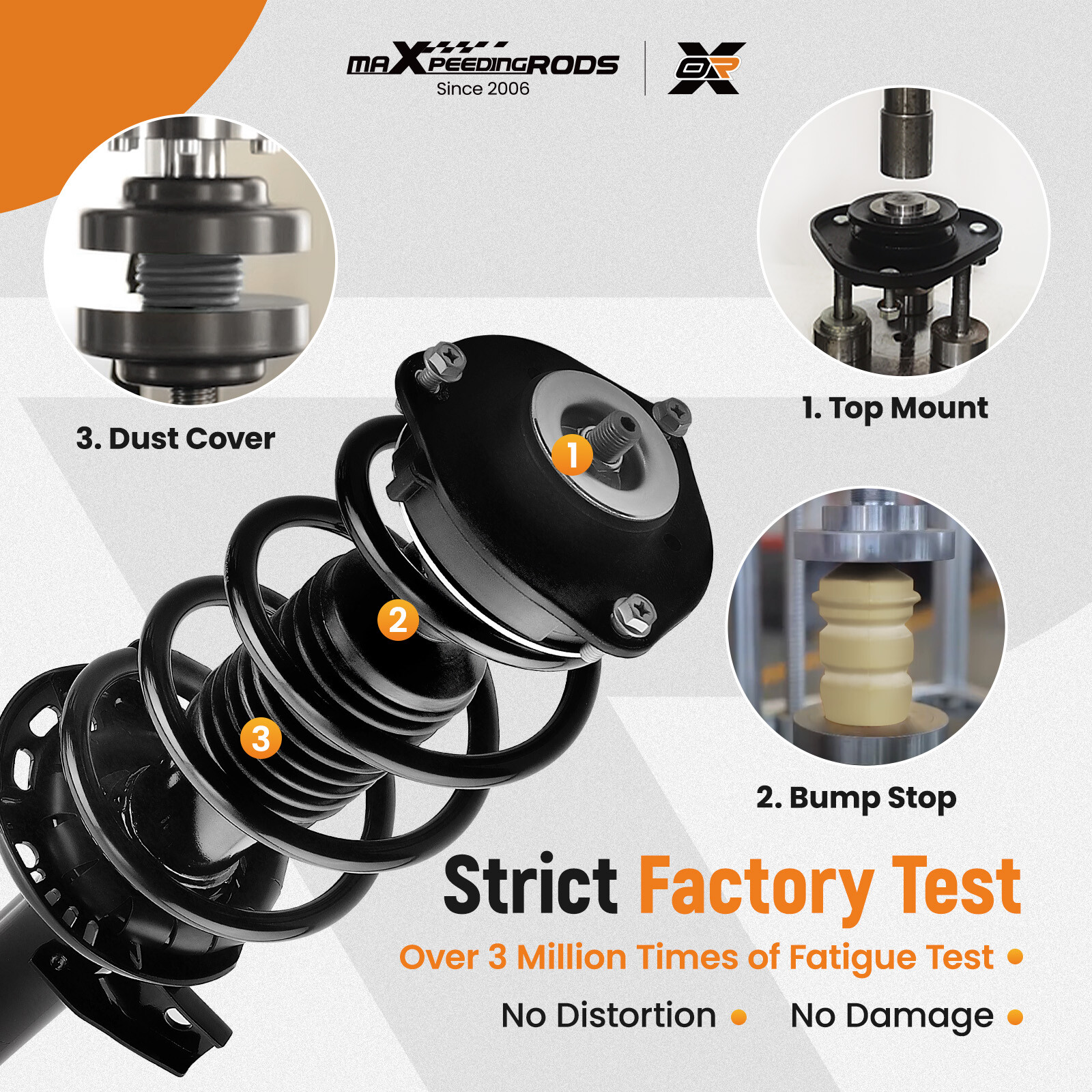Pair Front Shock Struts Springs Assembly For Volkswagen Jetta Beetle Golf Passat
