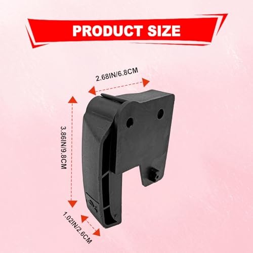 Hood Latch Release Pull Handle ABS Black Replacement for 1995-2007 GMC Cadilac