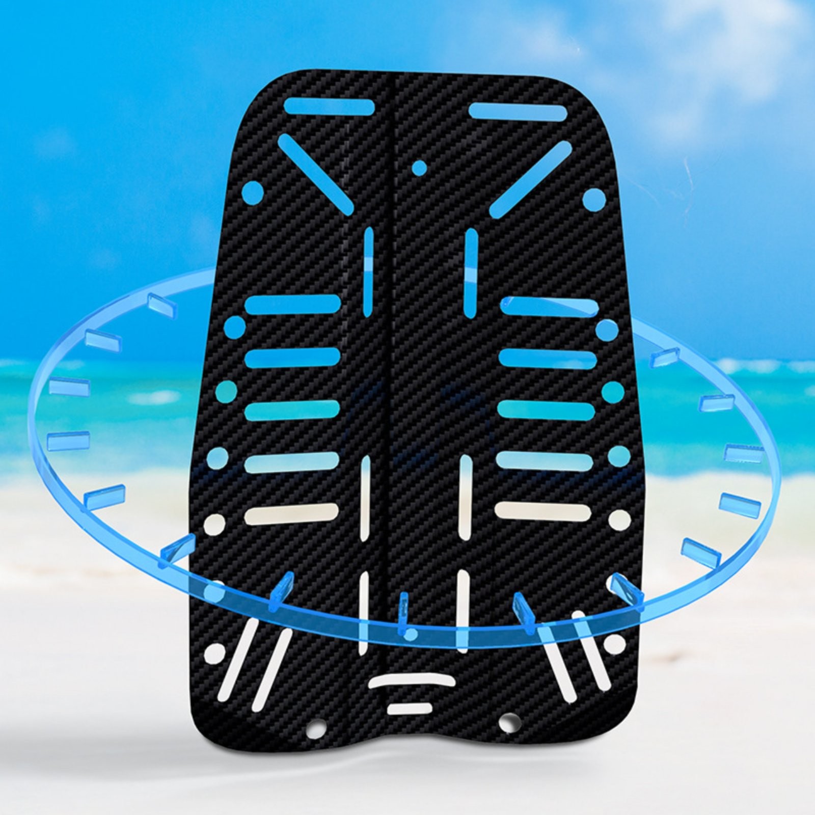 Carbon Fiber Diving Backplate Technical Diving Harness Plate