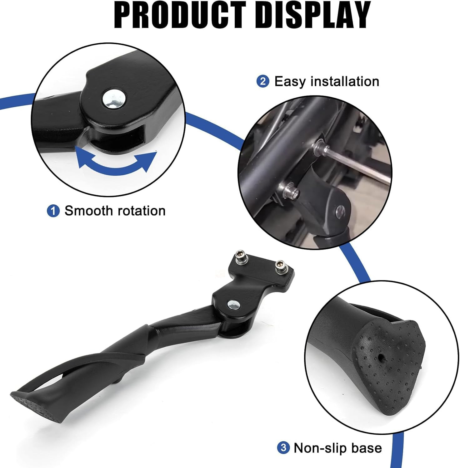 Kickstand for Ridstar Q20, Non-Slip Kick Stand for Ebike Dirt Bike Ridstar Q20