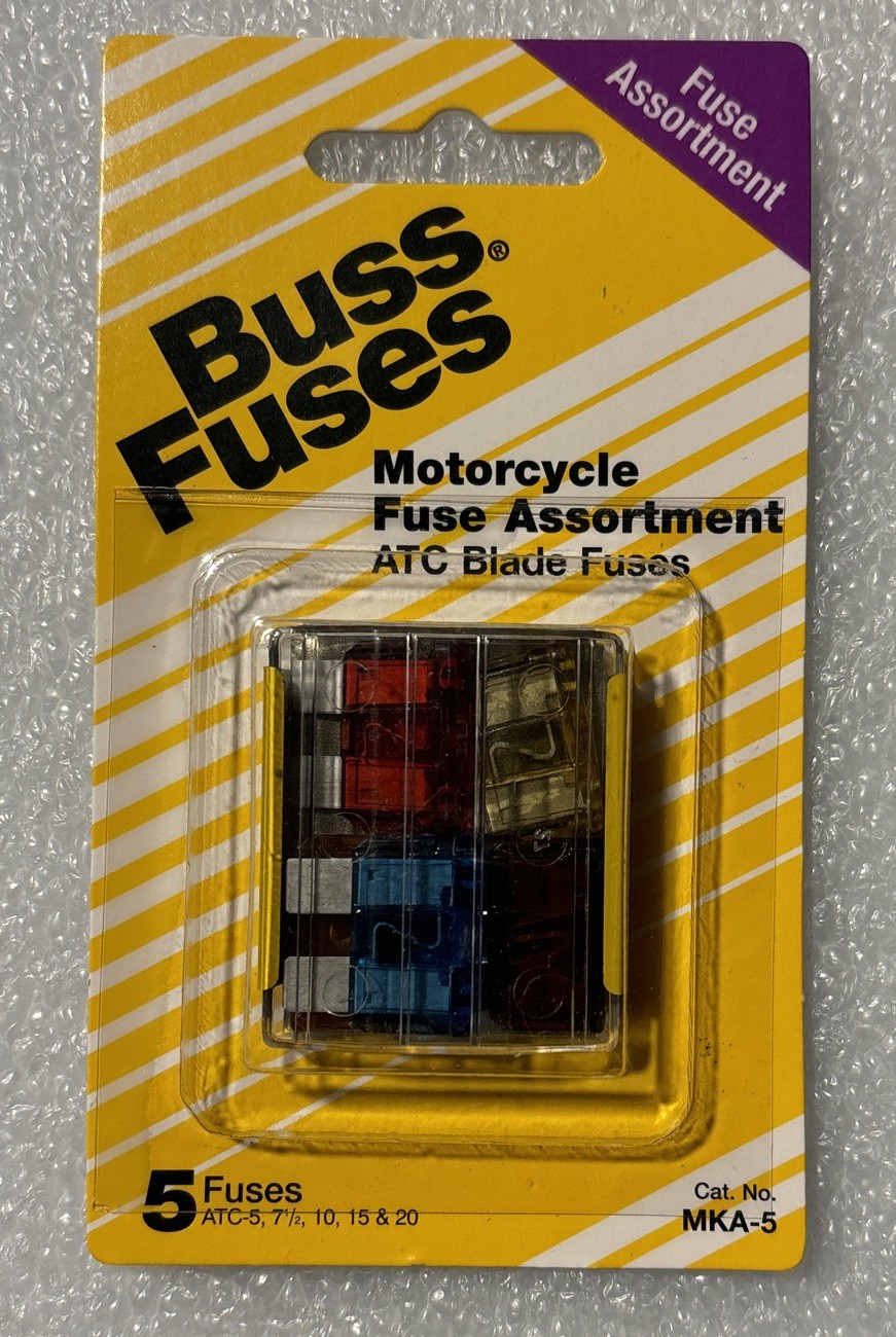 Buss Fuse Kit Motorcycle  ATC 5, 7-1/2, 10, 15, 20. Amp