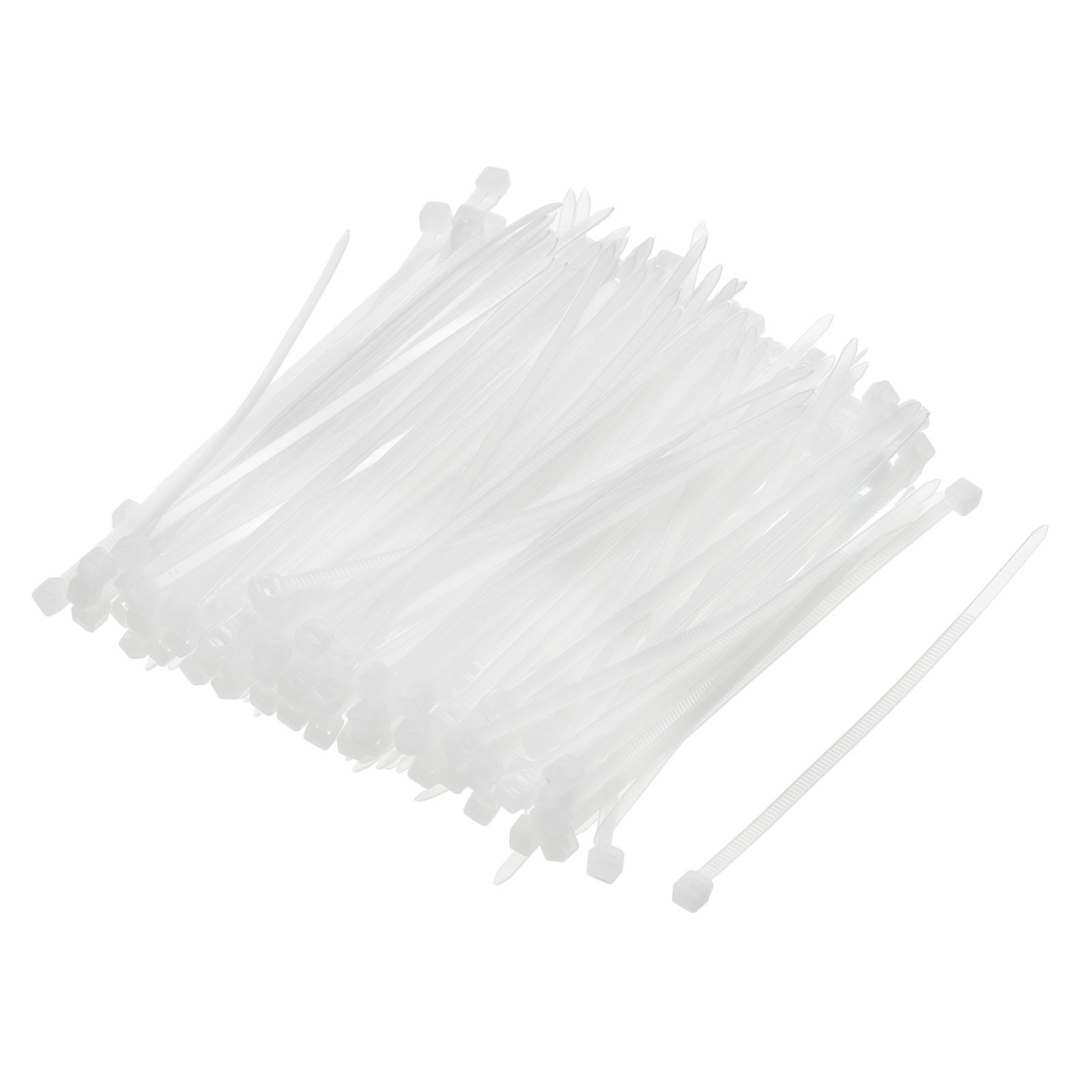 4 Inch White Zip Ties, 500 Pcs Cable Ties Nylon Strip Zip Wire Cable