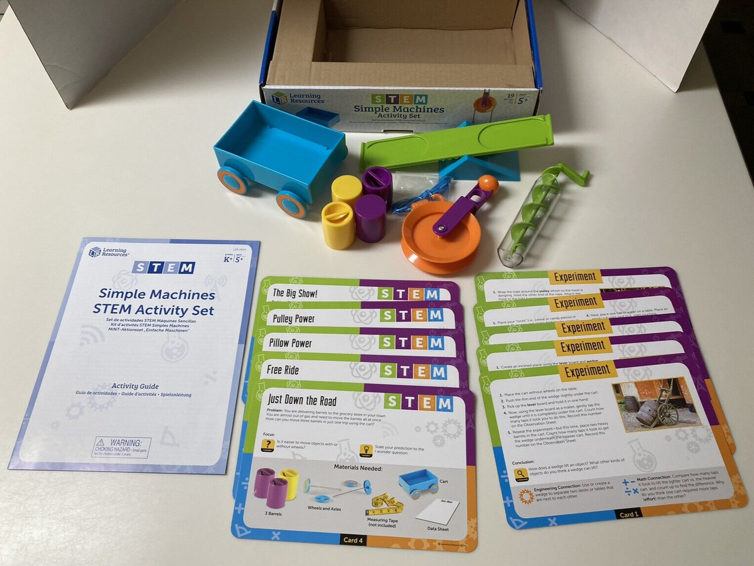Learning Resources Simple Machines Activity Set STEM 19 Piece Set Complete Age5+
