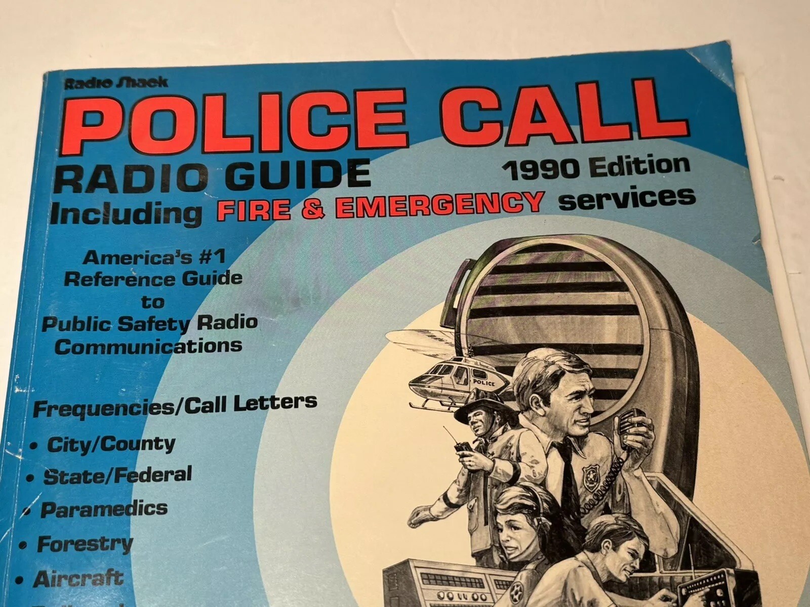 Radio Shack POLICE CALL RADIO GUIDE 1990 Edition Volume 4 IL IN KY WI vintage VG