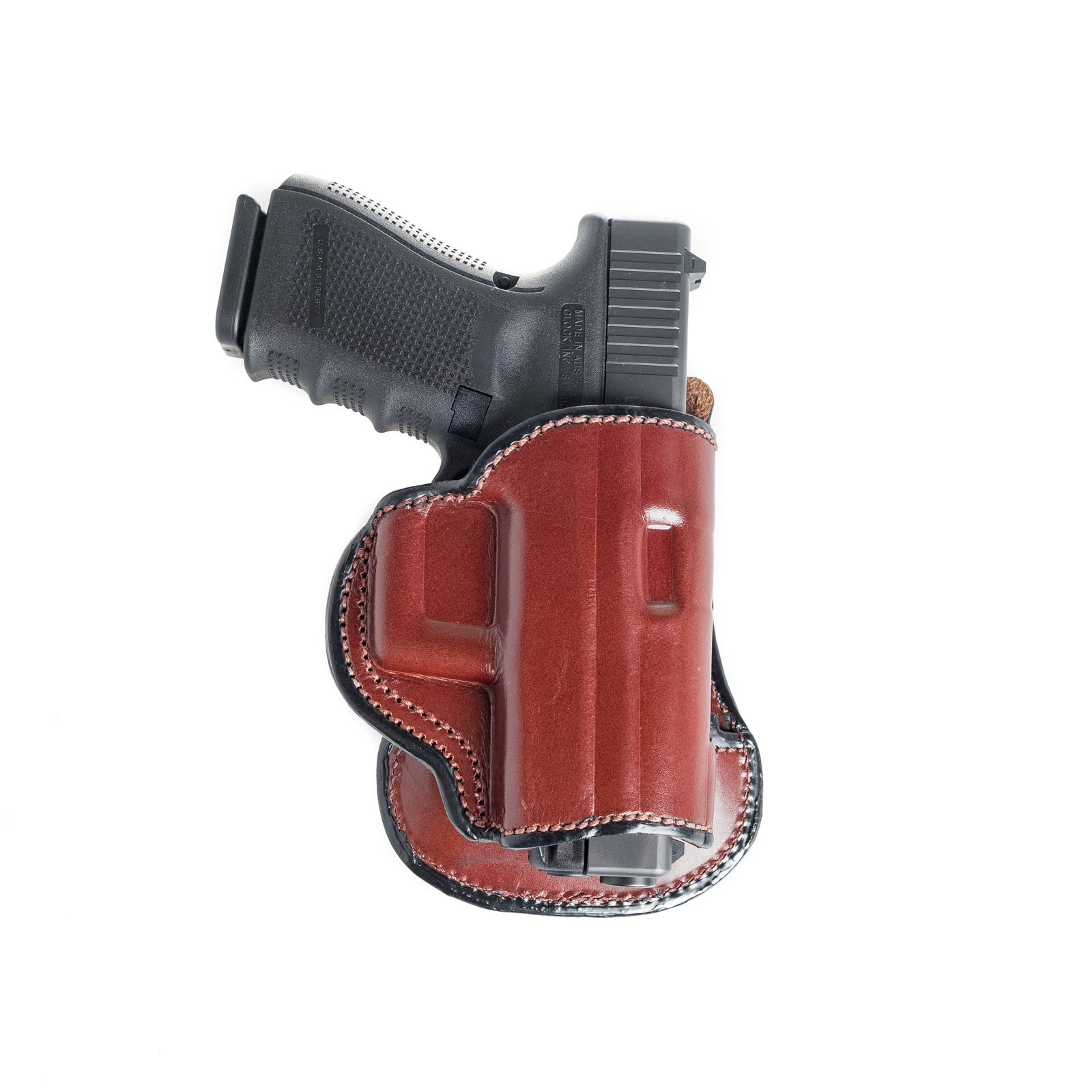 PADDLE LEATHER HOLSTER FOR SIG SAUER P320 COMPACT. OWB PADDLE ADJUSTABLE CANT.
