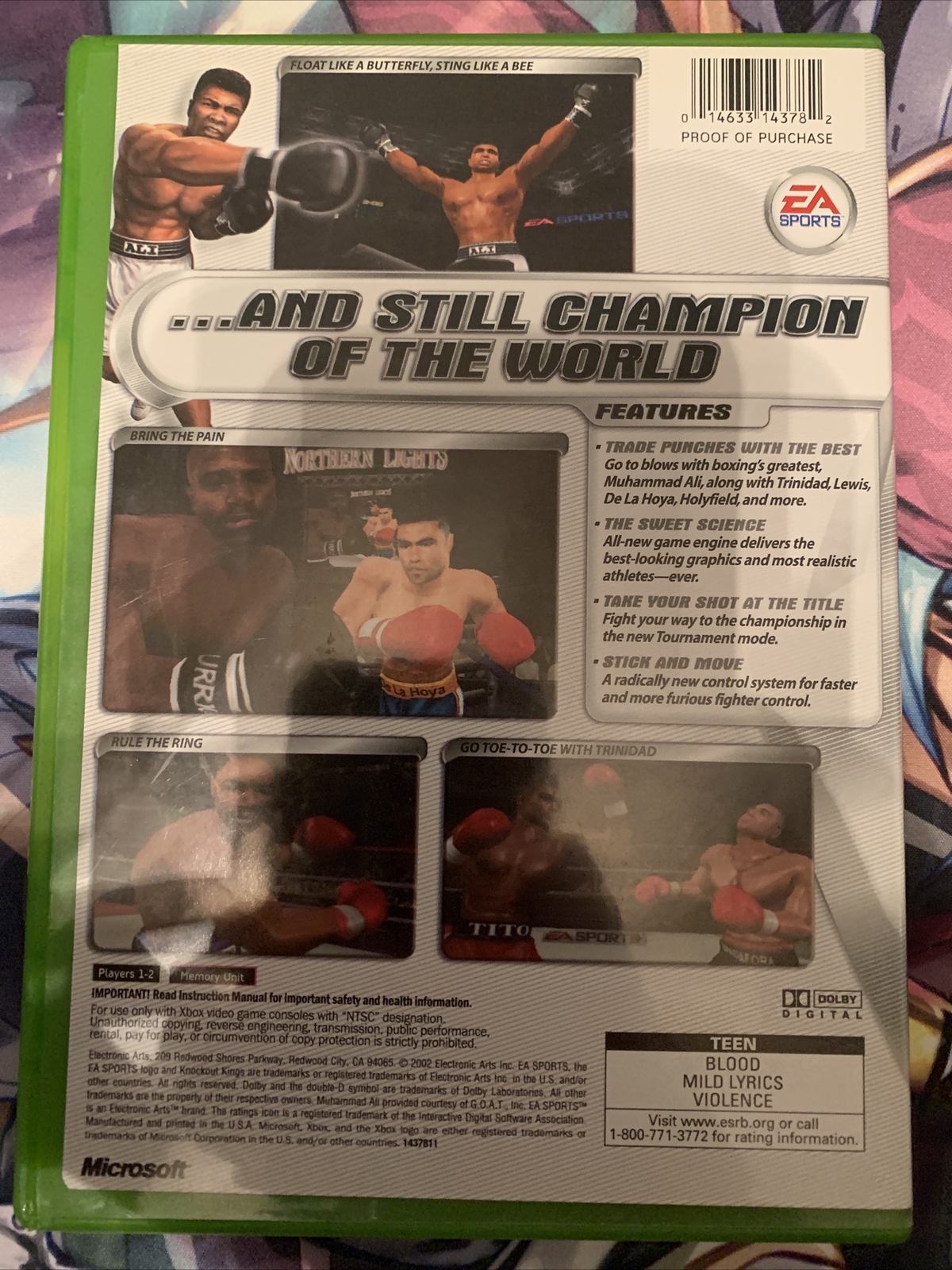Knockout Kings 2002 (Microsoft Xbox, 2002) Complete CIB Tested & Works