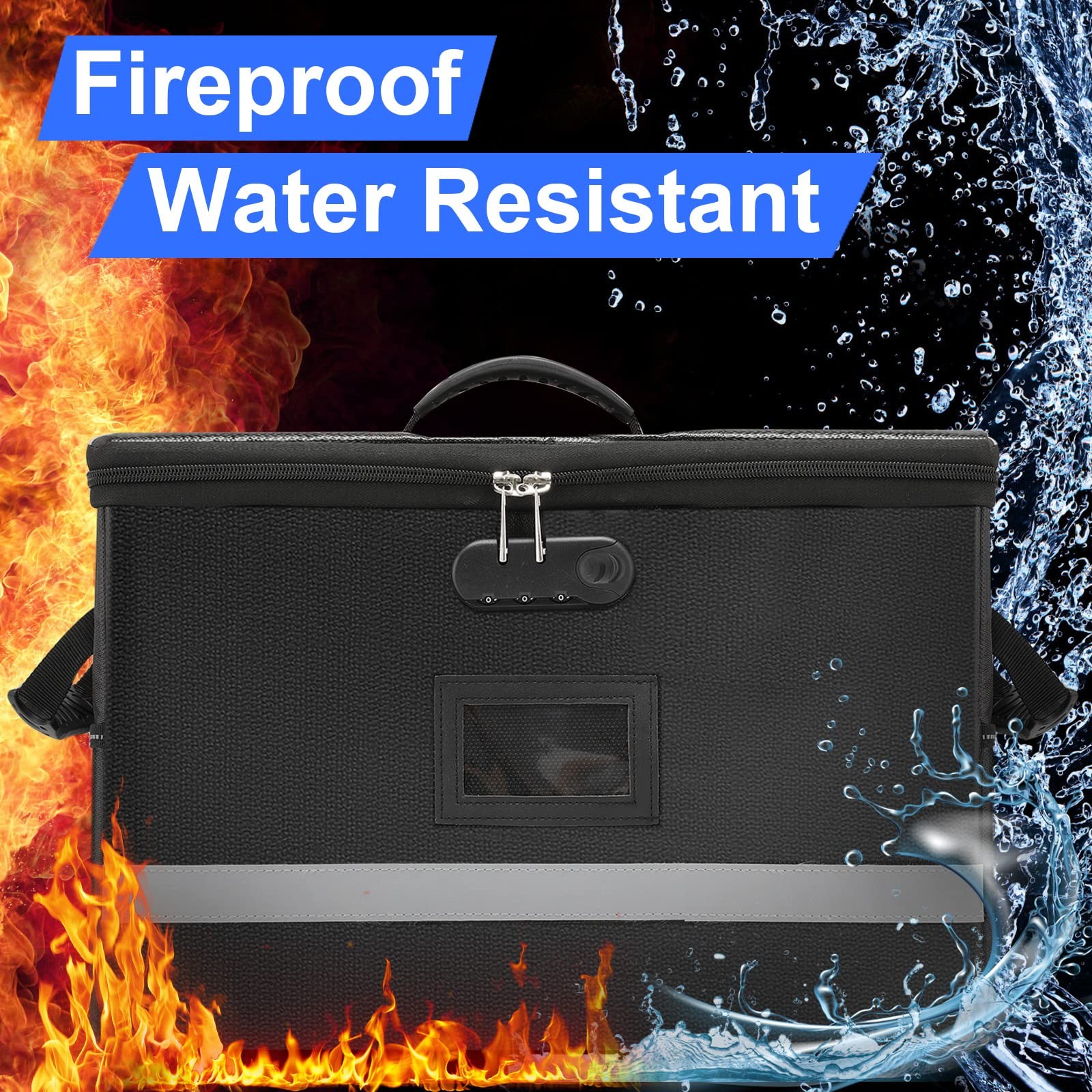 File Organizer, Fireproof File Box with Lids, Important Document Organizer Bo