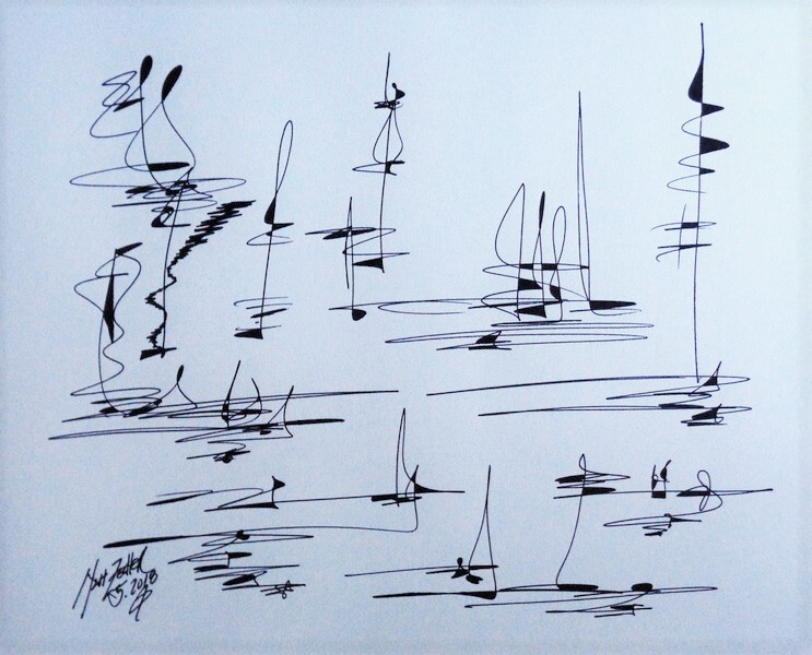 Matt Zedler Original | Drawing  | #B334 | 1 of 1 | 9 x 12" | Ink on Paper | $300