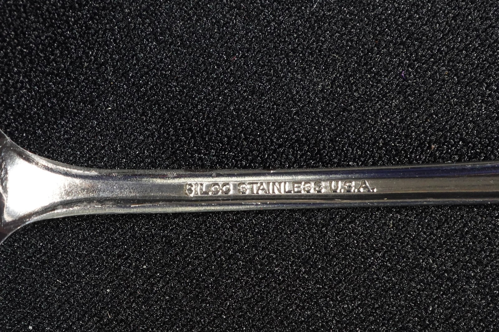 Silco USA Stainless 'Mardi Gras' Pattern 4 Iced-Tea Spoons Excellent Flatware