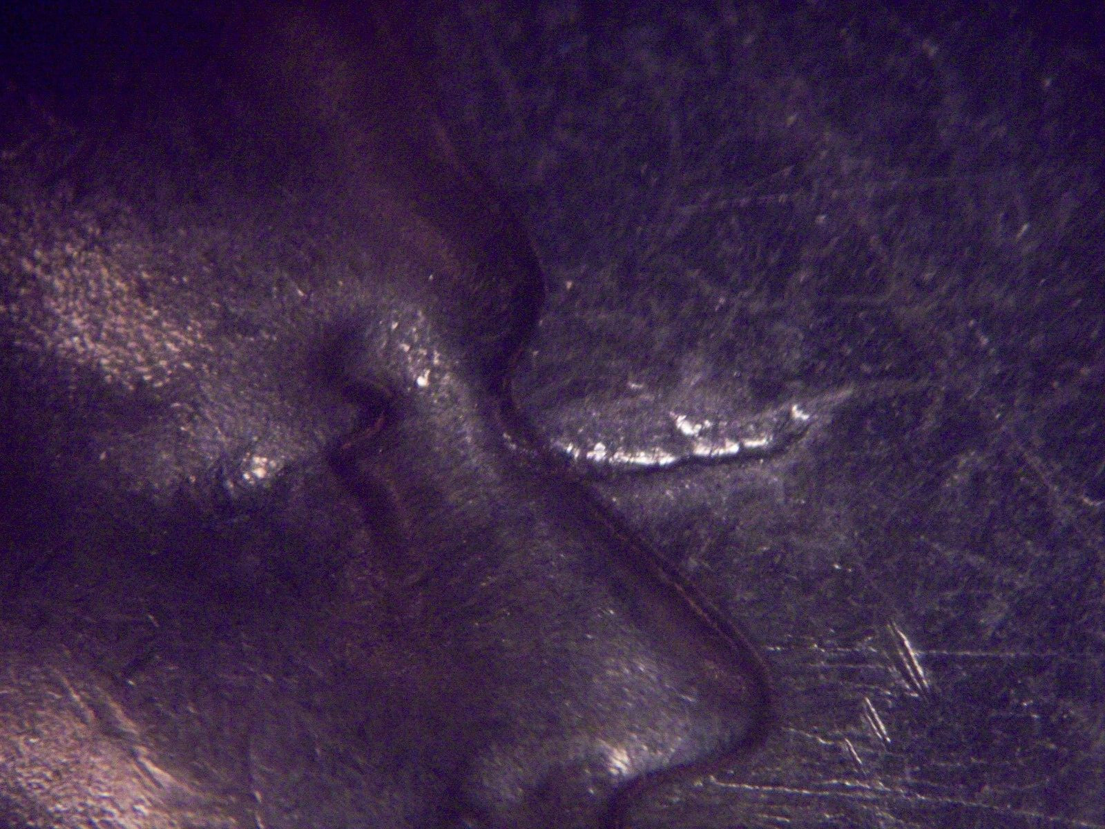 1968 D Strike Through Error on OBV Lincoln Memorial Cent Error Coin