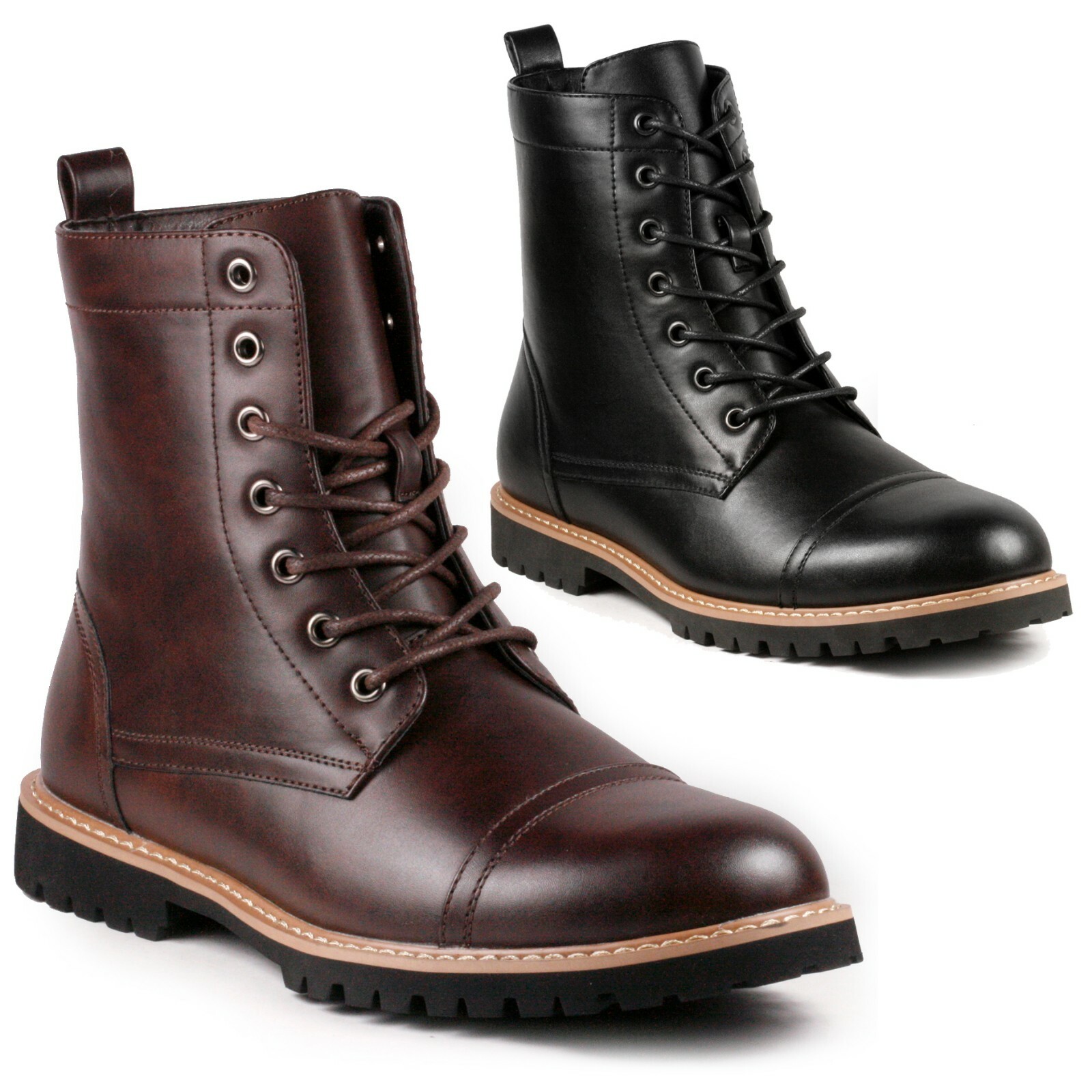 Metrocharm MC312 Men's Lace Up Cap Toe Fashion Casual Oxford Boot