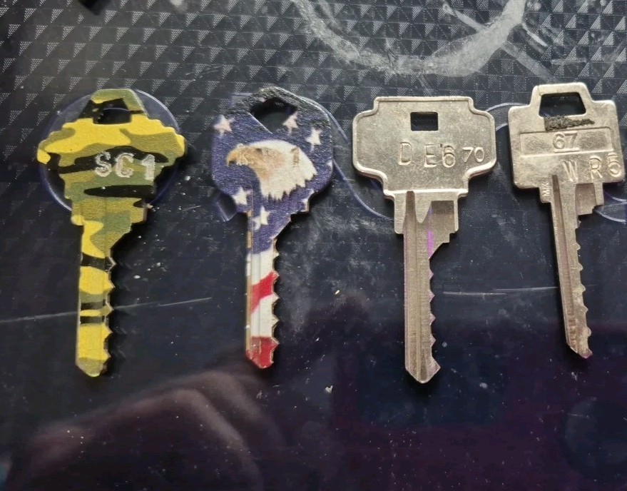 🔑 FIRE & RESCUE  BUNDLE SPECIAL LOT "999" KEYS 🔑 LOCKSPORT 4 KEY SET