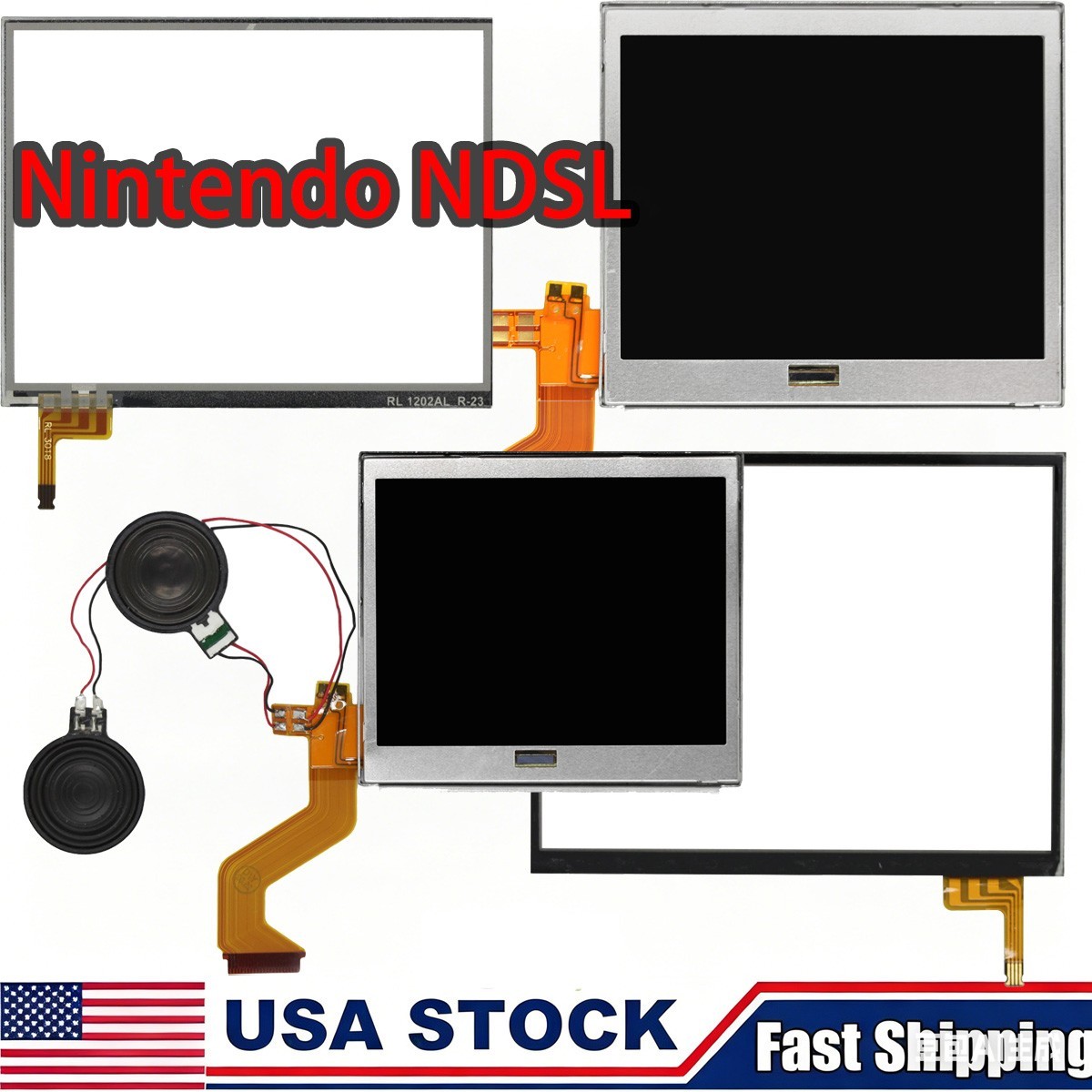 LCD Display Touch Screen Digitizer Assembly fit Nintendo DS Dual Screen Lite Fas