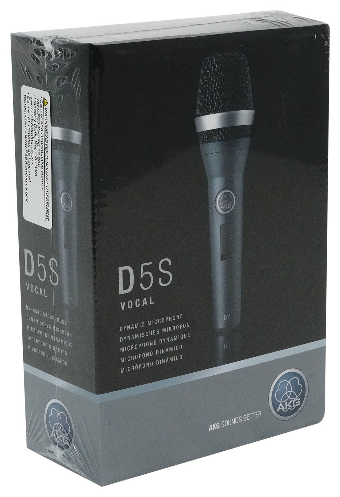 AKG D5S Dynamic Cardioid Vocal Microphone D5 S + Round Base Mic Stand