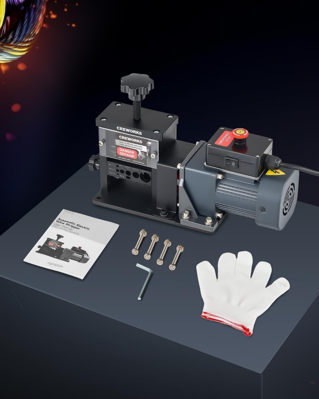 Automatic Wire Stripper Machine - 8 Channel Electric Cable Stripping Tool, 0.06-