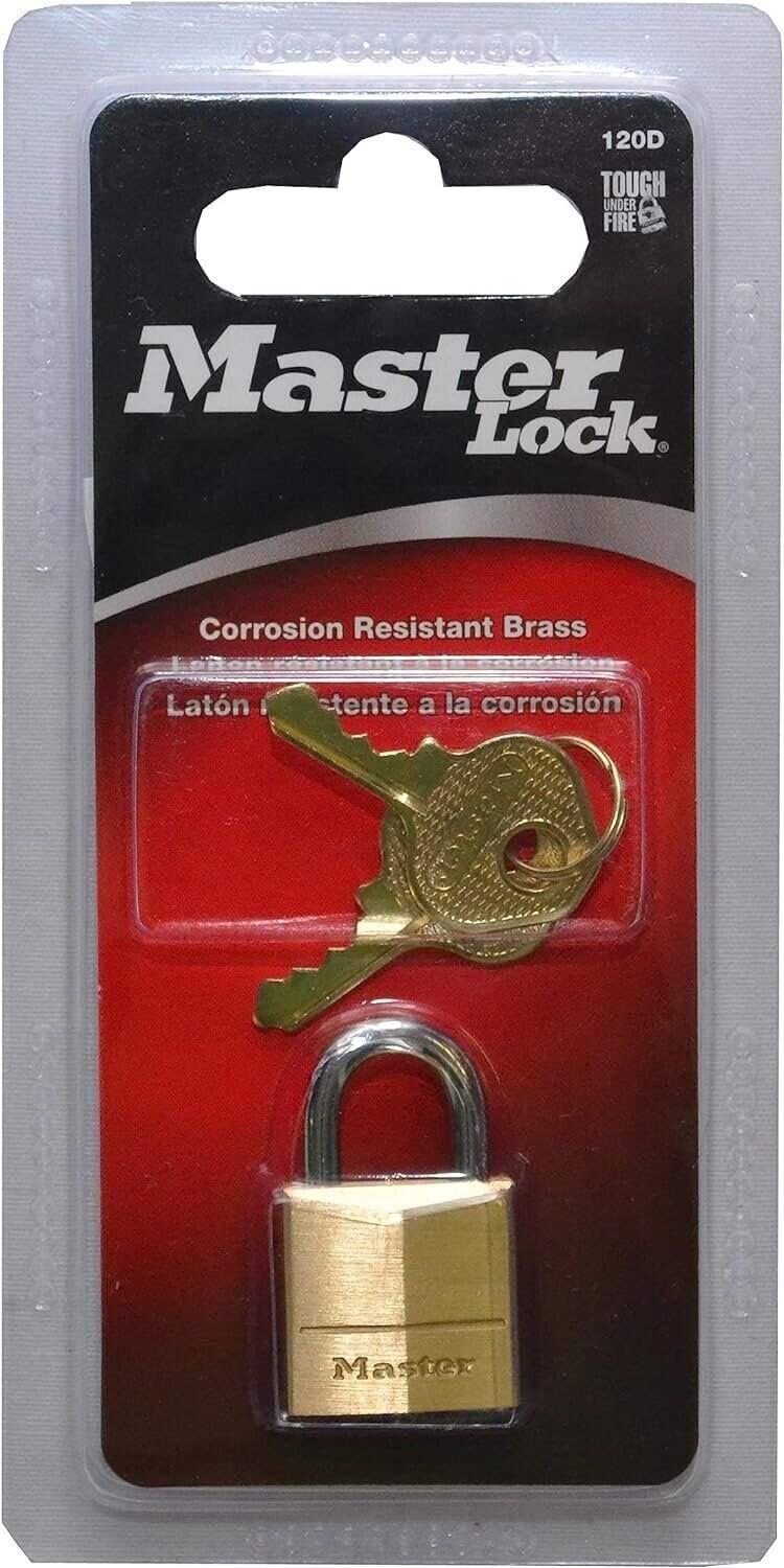 Master Lock 120D Brass Padlock