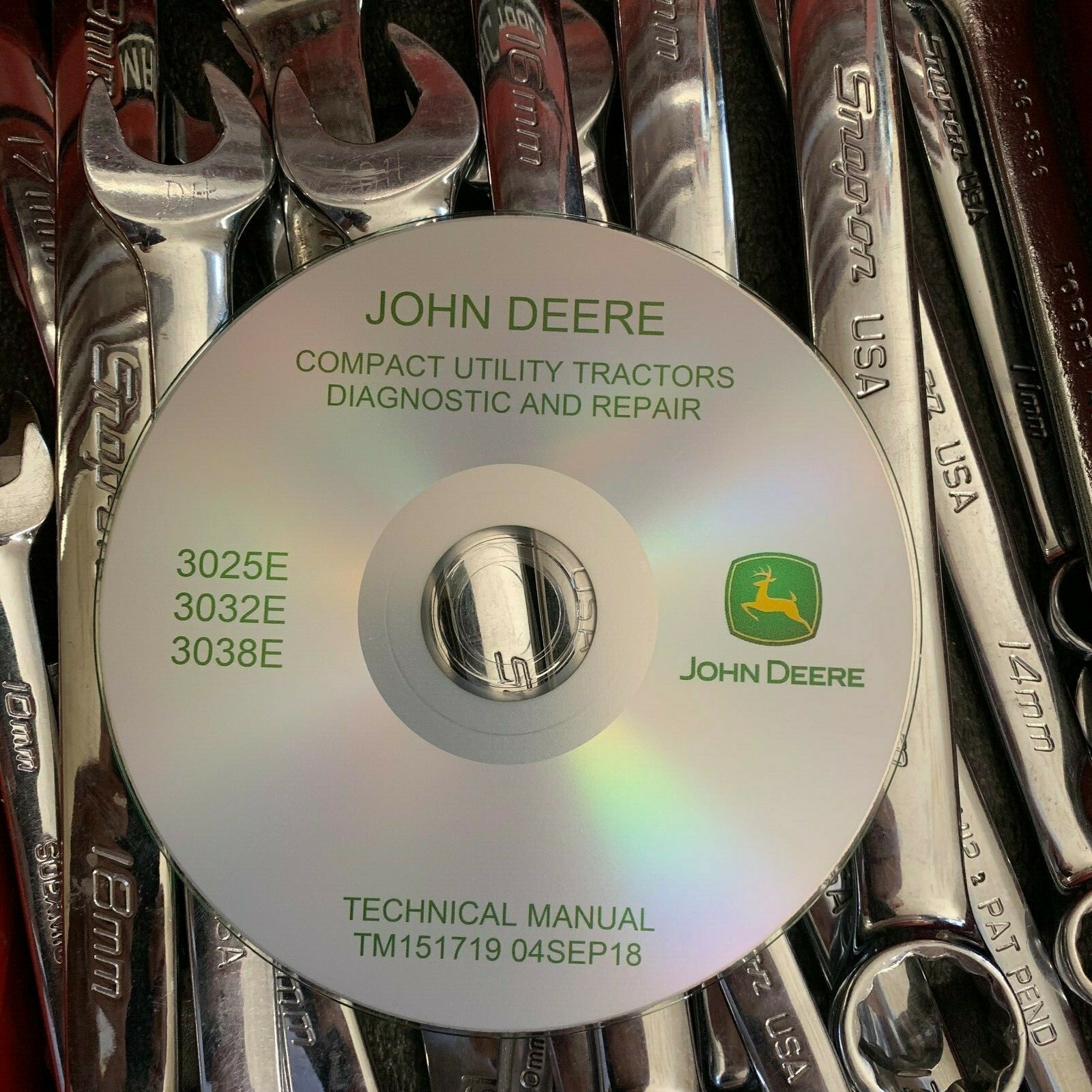 John Deere 3025E 3032E 3038E Compact Tractors Service Repair Manual TM151719 CD