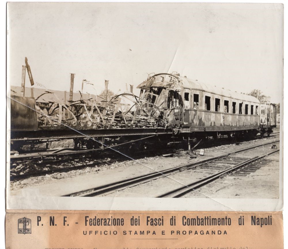1941-1943 Soviet Railway Destroyed by Axis Air Force Italian News Photo
