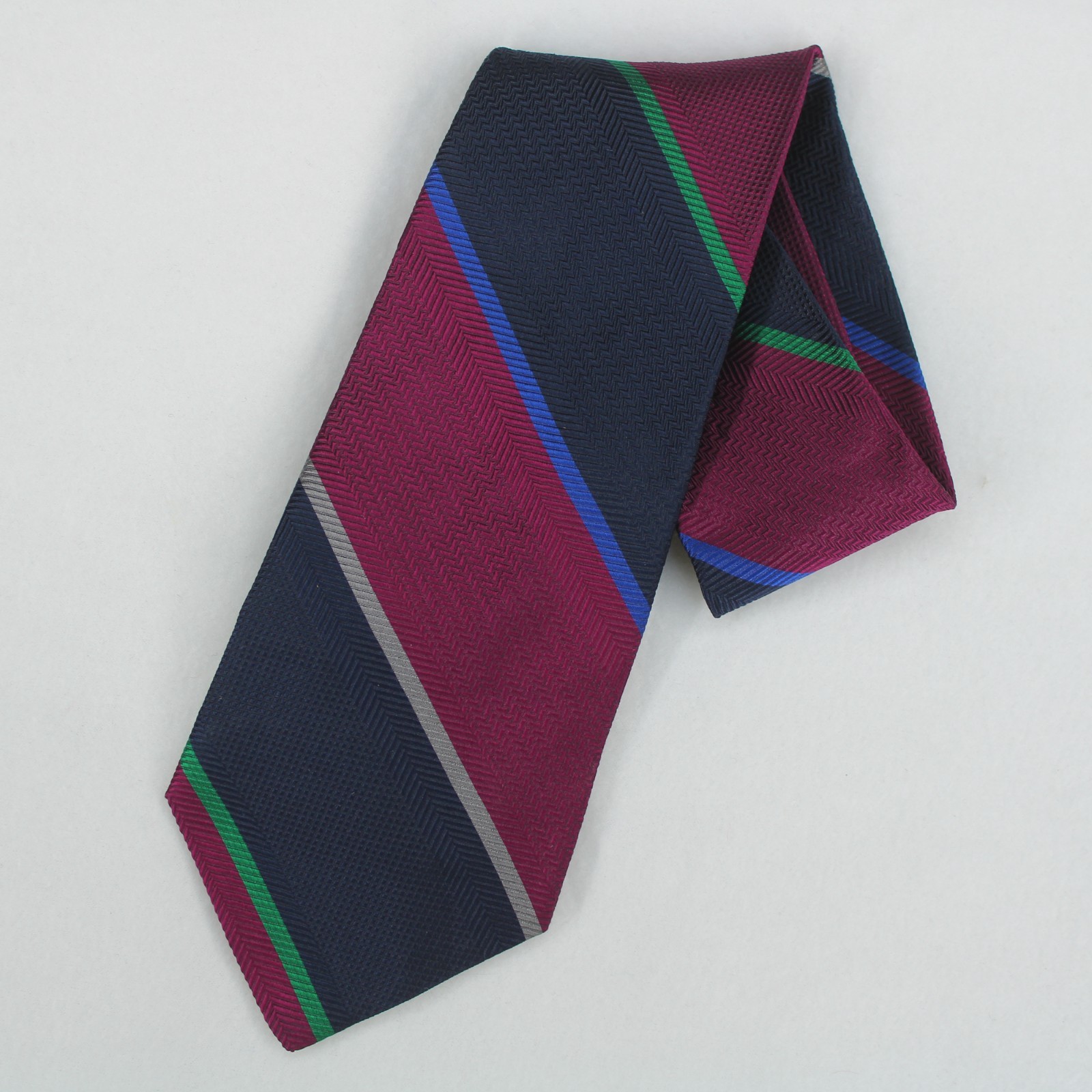 LIBERTY OF LONDON Vtg Striped Silk Tie Necktie 58"