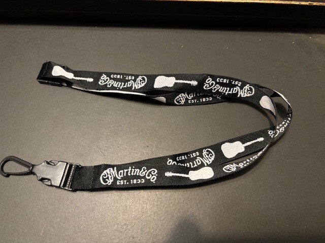CF Martin Guitars Pro Black White Lanyard Nice NAMM 2024