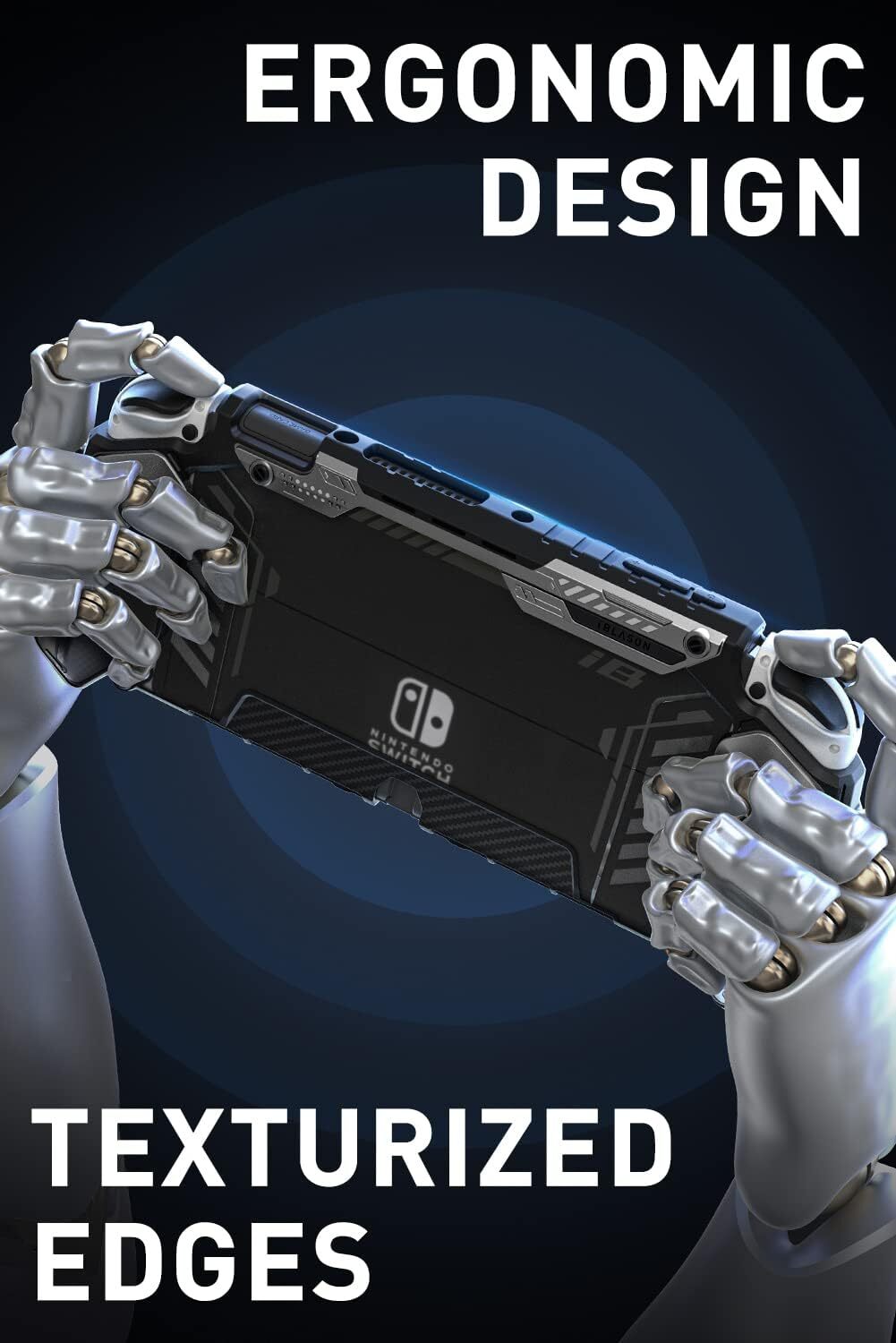 i-Blason Armorbox for NintendoSwitch OLED Case Dockable Back Cover Easy Snap-on