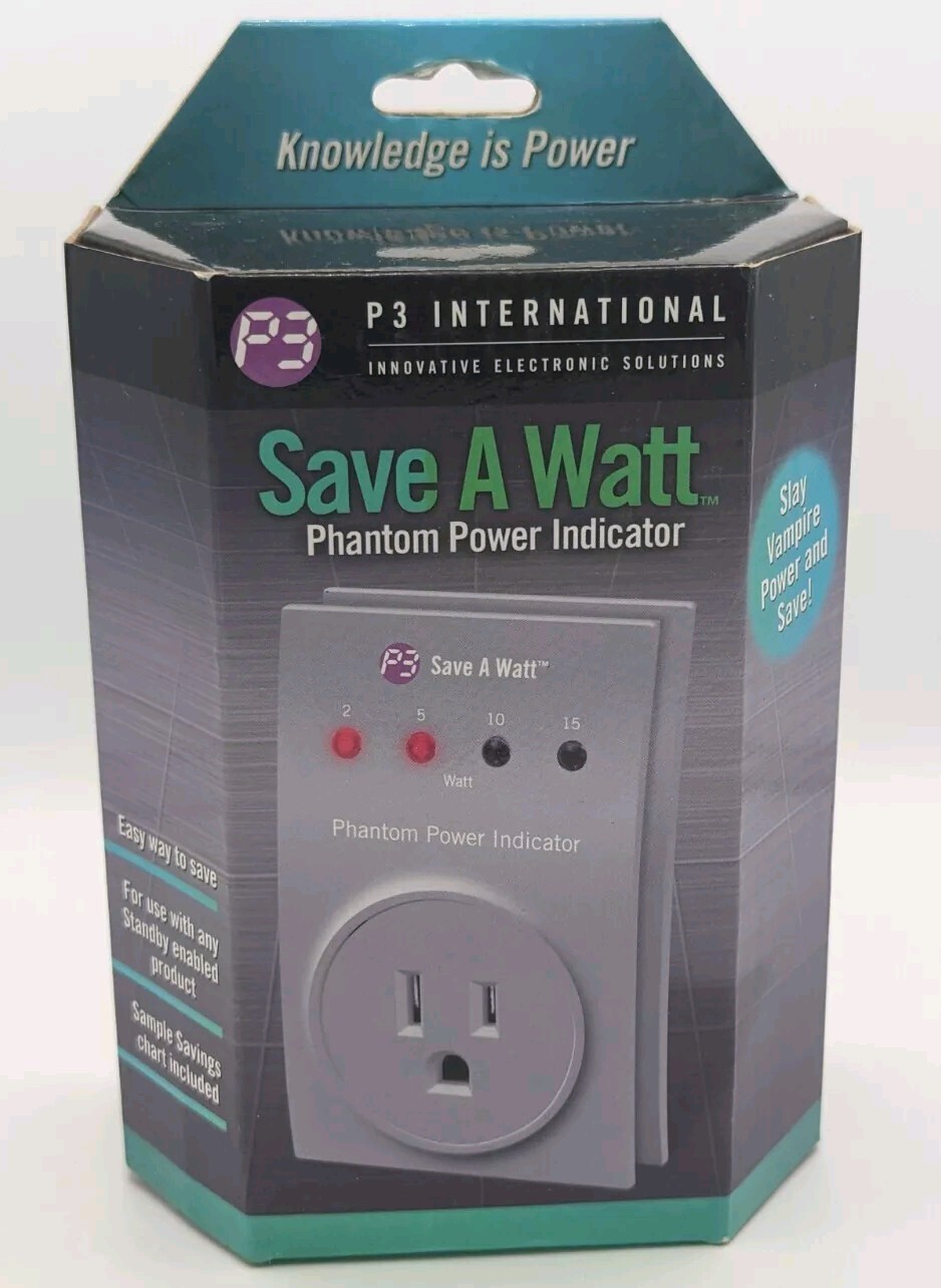 P3 International Save A Watt Phantom Power Indicator Model P4190