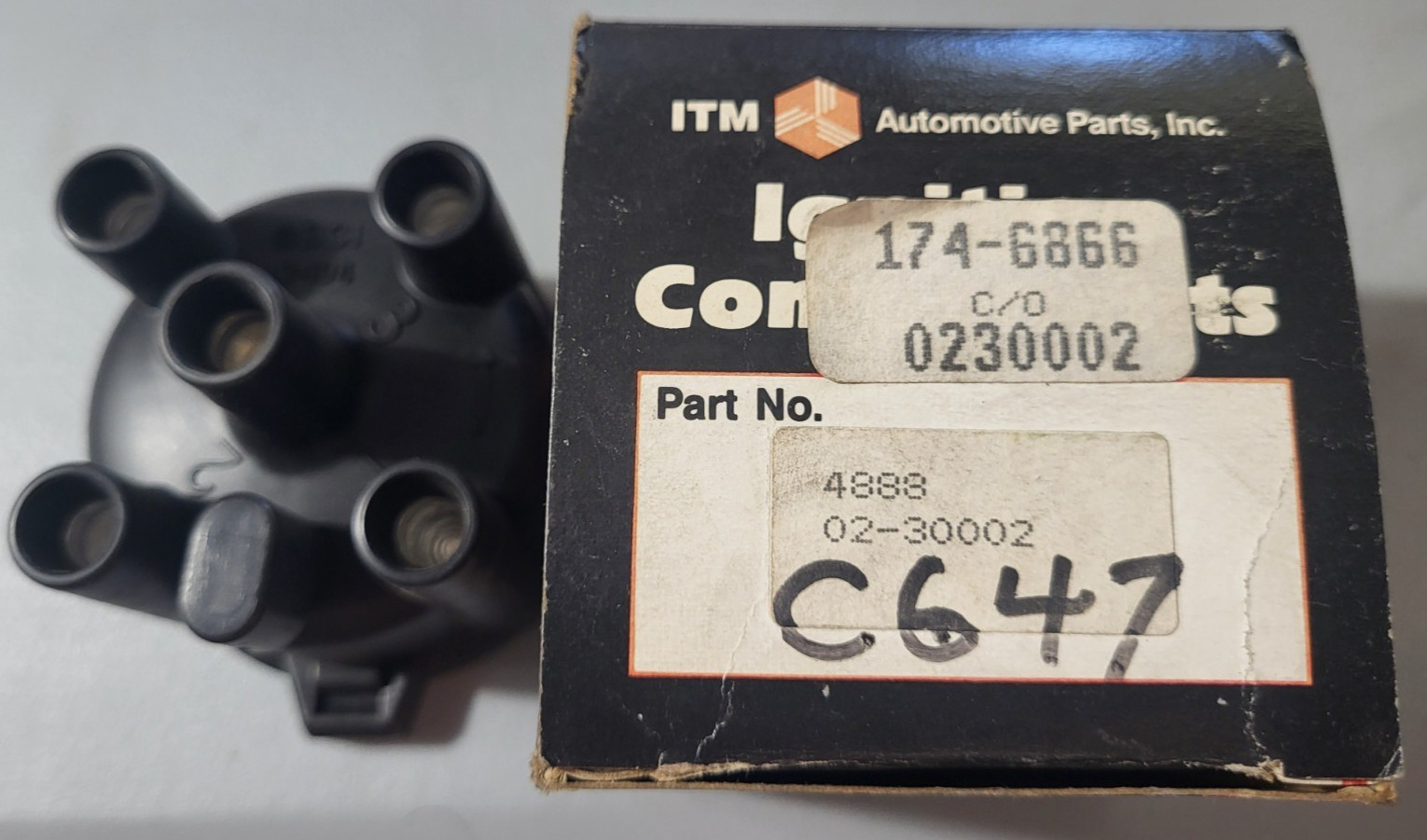 ITM Brand borg warner number C647 Distributor Cap Fits 1980-87 Chevrolet Isuzu