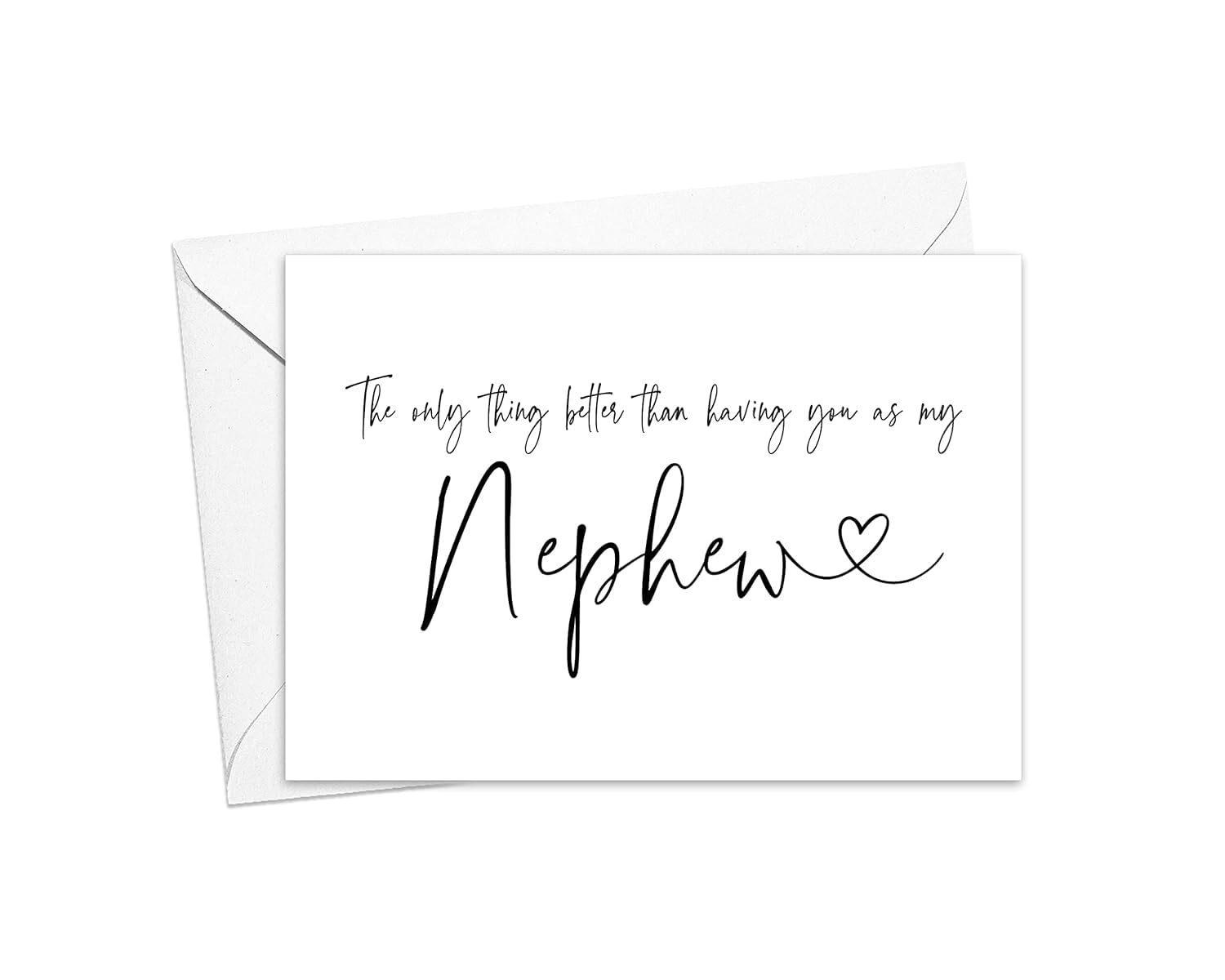 Pregnancy Announcement Card for Nephew New Baby Reveal for Nephew from Aunt a...