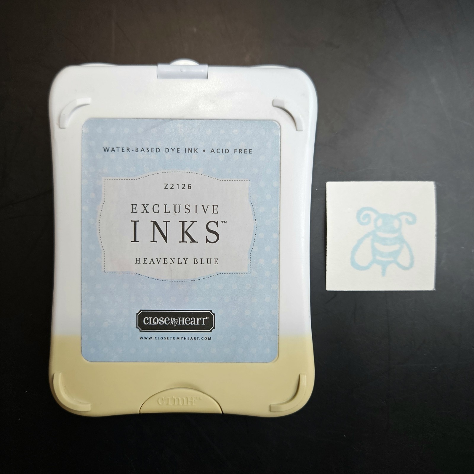 HEAVENLY BLUE Dye Ink Pad Close To My Heart Exclusive Ink CTMH Stamping gt1