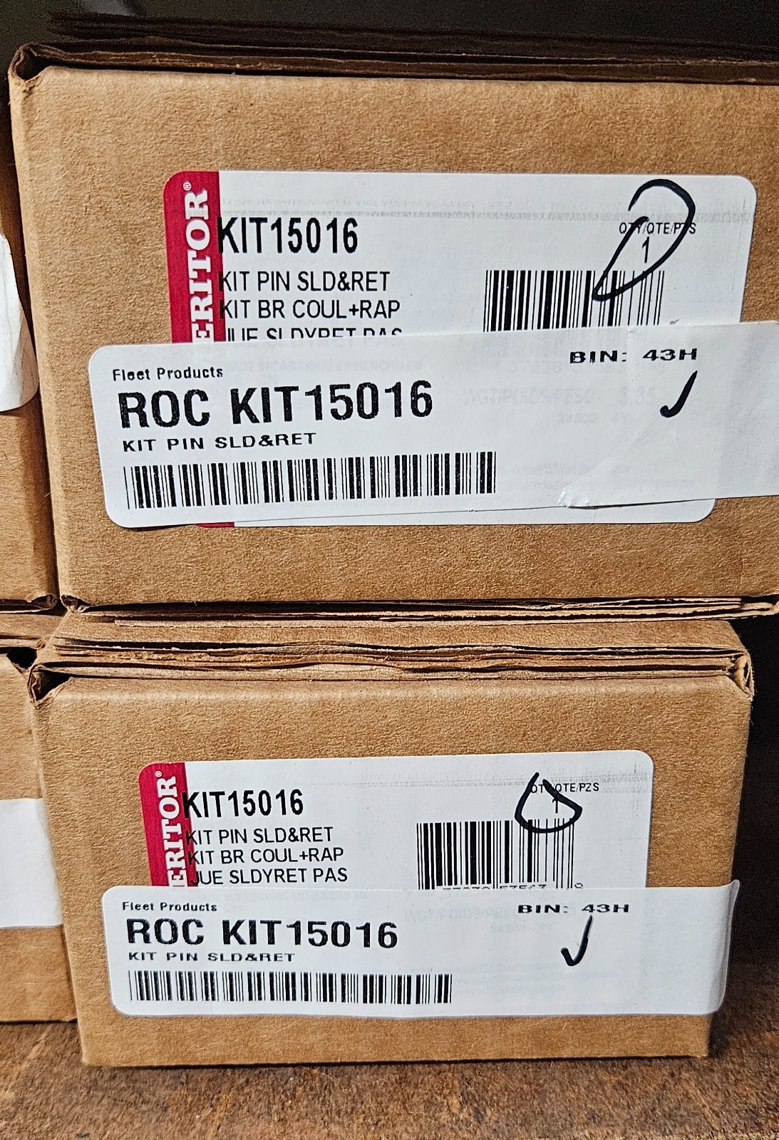 Meritor KIT15016 Pin Slider And Return Kit (ROC)