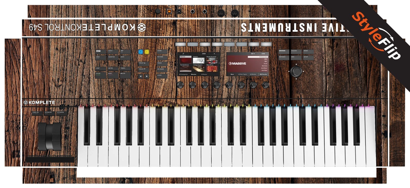 Native Instruments KK S49 MK2 | Wood 3 | Protective Decal | StyleFlip Skins