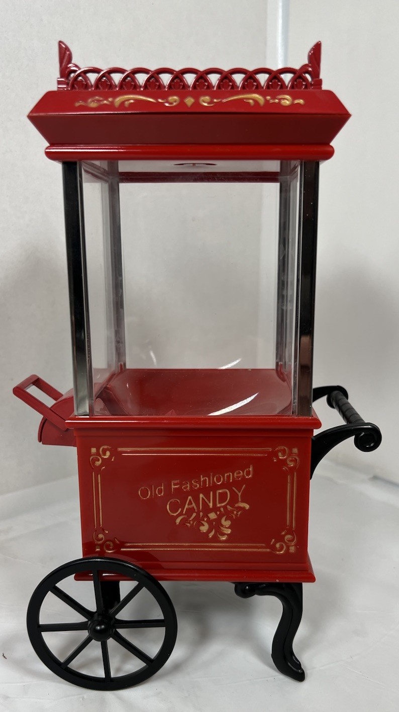 Godinger Silver Art Co Old Fashioned Gumball/Candy Cart Dispenser on Wheels