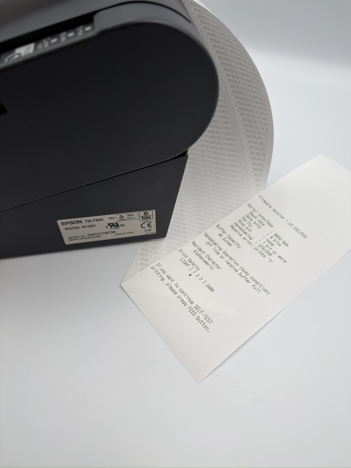 Epson TM-T88V M244A Thermal Receipt POS Printer Parallel 36 Pin Interface Tested