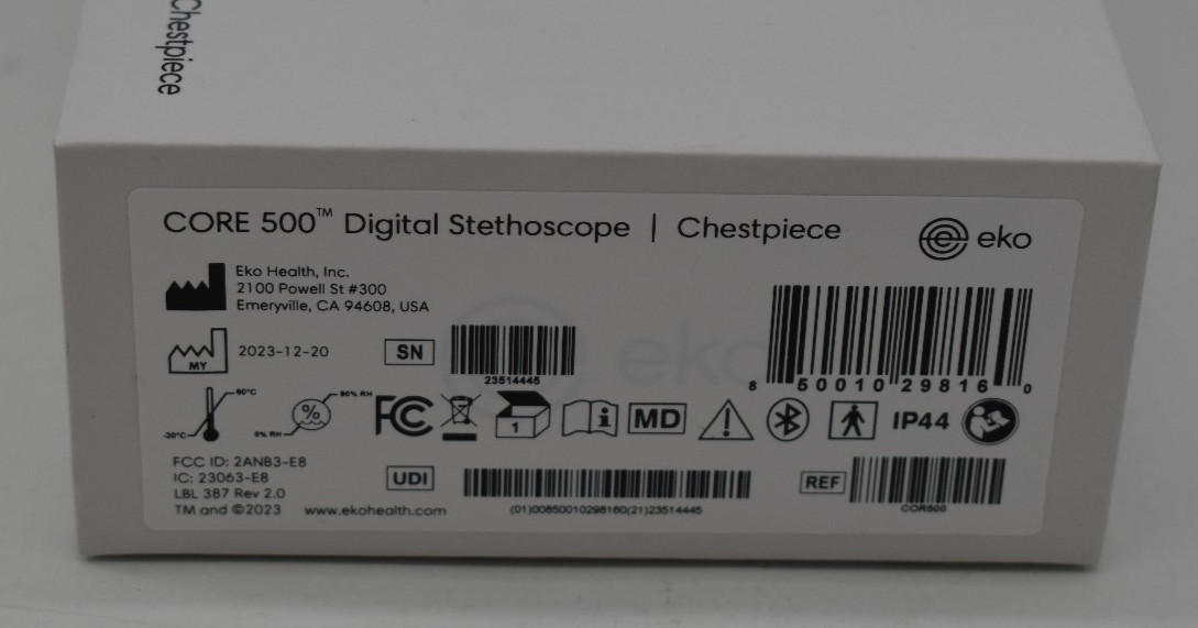 Eko CORE 500 Digital Stethoscope, Case complete set