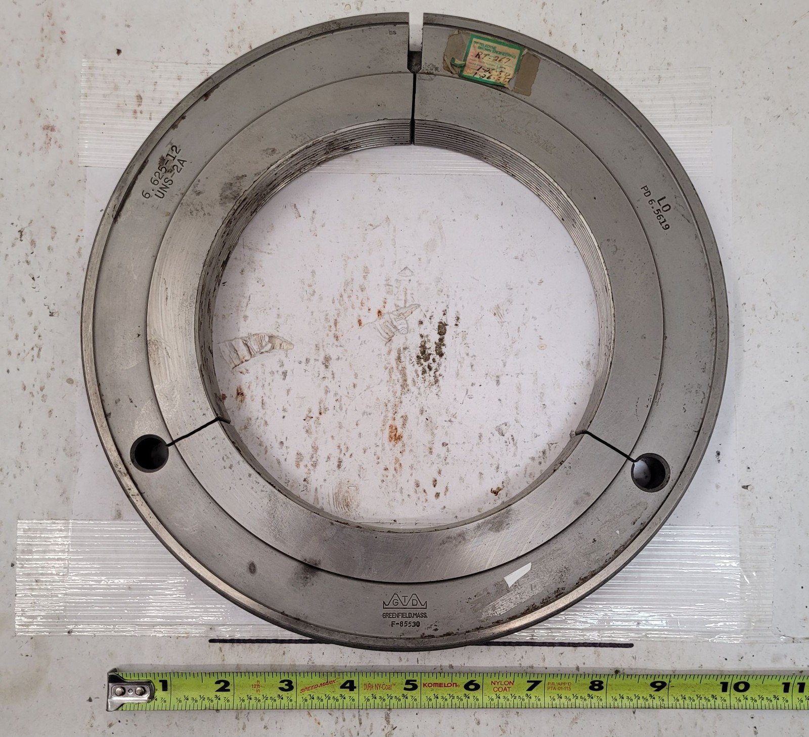 GTD Thread Ring Gage 6.625-12 - LOT OF 2