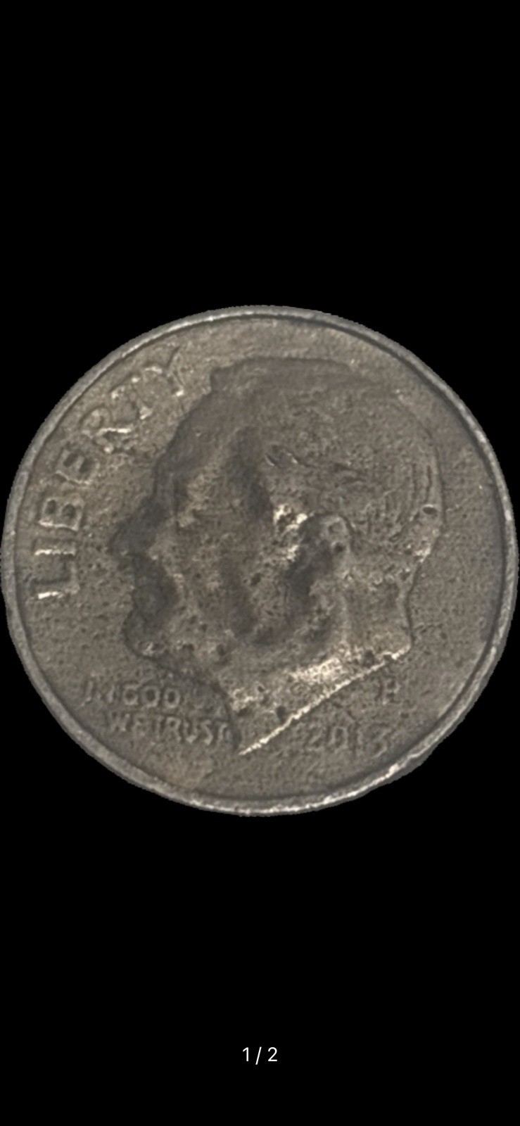 2013 Roosevelt dime error coin