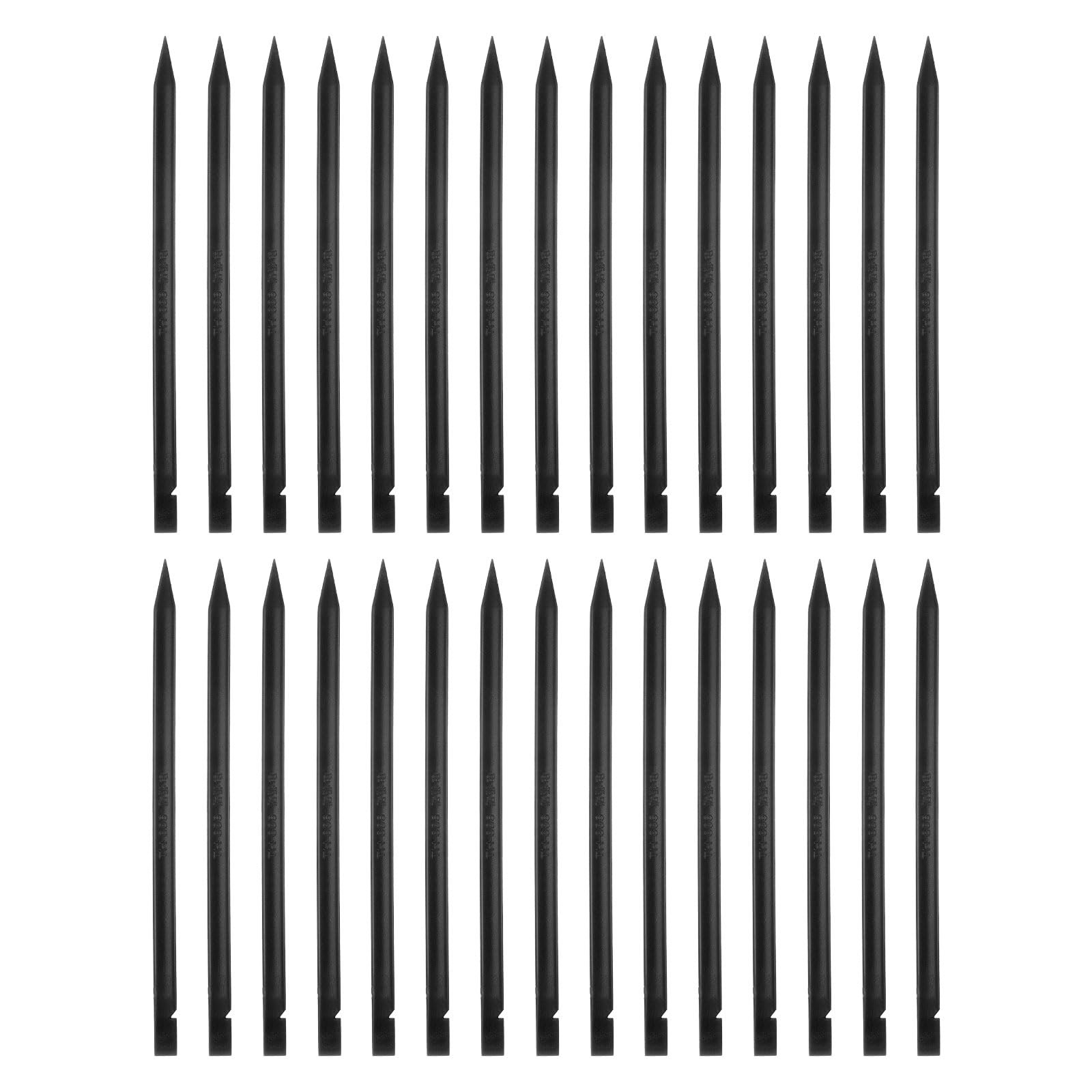 PATIKIL 6 x 150 mm Spudger Pry Tool, 30Pcs Antistatic Plastic Dual Ends Black